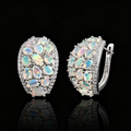 ‘Coralie’ Large Opal Cluster Dome Earrings