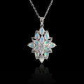 ‘Winnie’ Marquise Opal Cluster Pendant