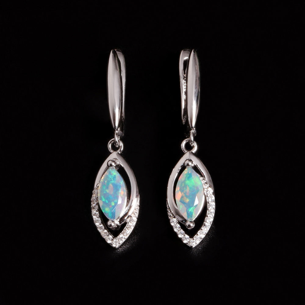 ‘Marlowe’ Marquise Opal Open Drop Earrings