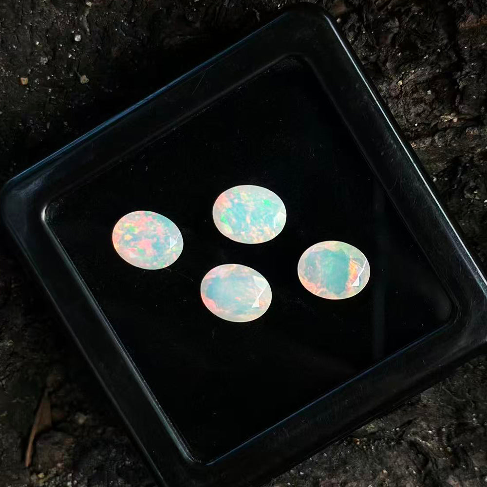 ‘Clancy’ Oval Faceted Opal Loose Stones – in gem box