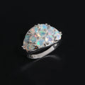 ‘Hattie’ Oval Opal Cluster Dome Ring