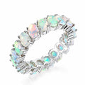 ‘Everly’ Oval Opal Eternity Band Ring