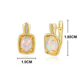 ‘Auburn’ Cushion Opal Bezel Clip Earrings – dimensions