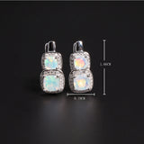 ‘Hadley’ Cushion Opal Double Halo Earrings – dimensions