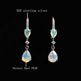 ‘Nevada’ Double Pear Opal Drop Earrings – material callout