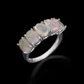 ‘Kinley’ Five Oval Opal Band Ring