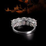 ‘Kinley’ Five Oval Opal Band Ring – front view