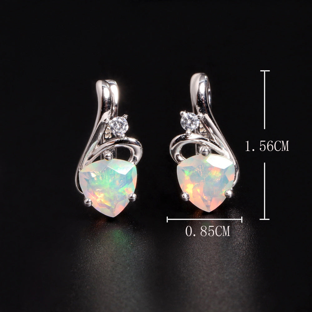 ‘Loveday’ Heart Cut Opal Drop Earrings – dimensions