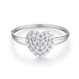 ‘Eloise’ Heart Opal Cluster Bangle