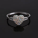 ‘Eloise’ Heart Opal Cluster Bangle – opal bangle