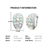 ‘Coralie’ Large Opal Cluster Dome Earrings – product info dimensions