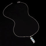 ‘Elodie’ Marquise Opal Bar Pendant – full chain