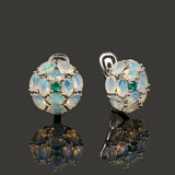 ‘Ramona’ Marquise Opal Cluster Dome Earrings