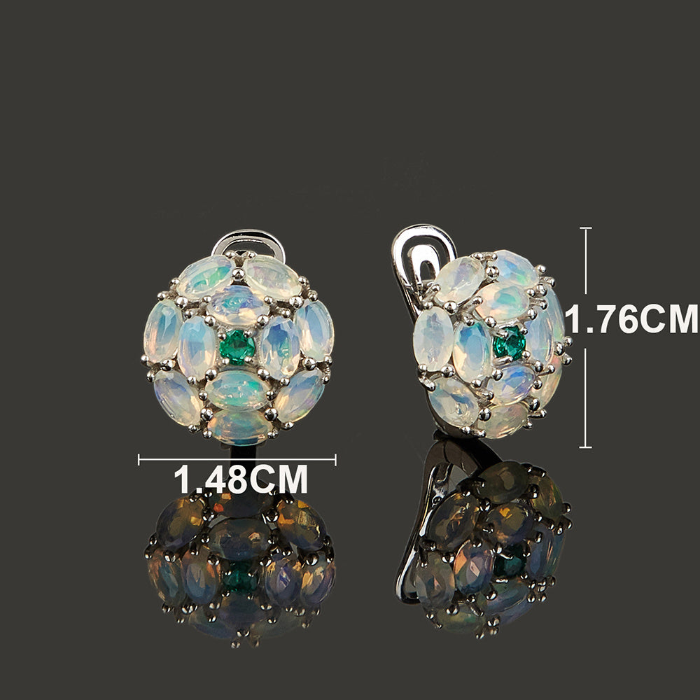 ‘Ramona’ Marquise Opal Cluster Dome Earrings – dimensions