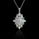 ‘Winnie’ Marquise Opal Cluster Pendant