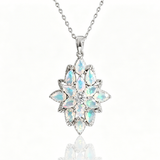 ‘Winnie’ Marquise Opal Cluster Pendant – white background