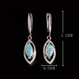 ‘Marlowe’ Marquise Opal Open Drop Earrings – dimensions