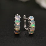 ‘Lacey’ Opal Row Ring Earring Set – earrings side view
