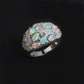 ‘Addie’ Oval Opal Cluster Dome Ring