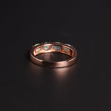 ‘Peony’ Oval Opal Half Eternity Ring – back view