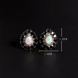 ‘Pepper’ Pear Opal Black Spinel Earrings – dimensions