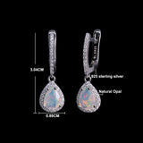 ‘Josie’ Pear Opal Halo Trio Set – earring dimensions