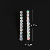 ‘Cora’ Round Opal Linear Bar Earrings – dimensions