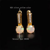 ‘Mesa’ Round Opal Pave Bar Earrings – materials callout