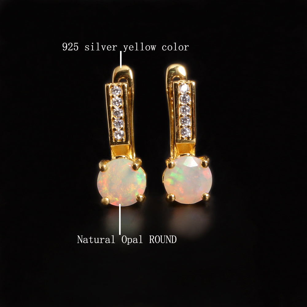 ‘Mesa’ Round Opal Pave Bar Earrings – materials callout