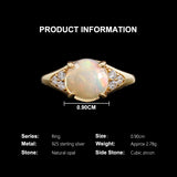 ‘Halley’ Round Opal Pave Shoulder Ring – dimensions