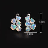 ‘Blair’ Trillion Opal Cluster Clip Earrings – dimensions