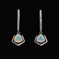 ‘Sedona’ Trillion Opal Geometric Drop Earrings