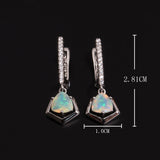 ‘Sedona’ Trillion Opal Geometric Drop Earrings – dimensions